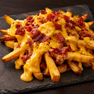 Patatas con bacon y queso