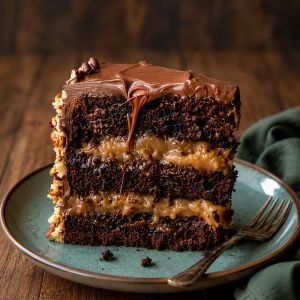Tarta de chocolate con dulce de leche